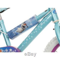 Halfords Disney Frozen Kids Girls Bike Bicycle 14 Inch Wheels With Stabilisers