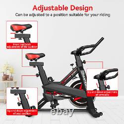 Heavy Duty Exercise Bike Indoor Cycling Bicycle Home Gym Cardio Fitness Workout