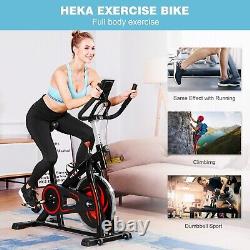 Heavy Duty Exercise Bike withLCD Monitor Indoor Home Gym Bicycle Cycling Fitness