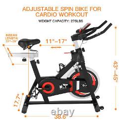 Heavy Duty Exercise Bike withLCD Monitor Indoor Home Gym Bicycle Cycling Fitness