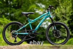 Huffy Extent 20 inch Mountainbike Aqua Blue 6 Speed Boys or Girls Bike Bicycle