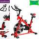 Indoor Exercise Bike Cycle Pedal Fitness Cardio Training Gym Home Uk Red New