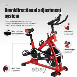 INDOOR EXERCISE BIKE CYCLE PEDAL FITNESS CARDIO TRAINING GYM HOME UK Red New