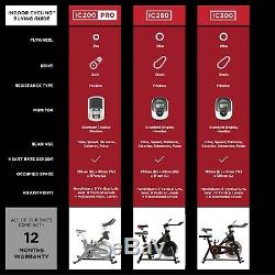 JLL IC260 Indoor Cycling Exercise Bike, 2020 Black Edition, 15kg Flywheel
