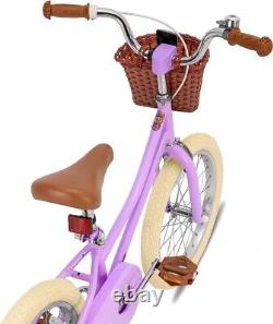 JOYSTAR Girls Bike for Kids, 14 Inch Kid's Bicycle with Training Wheels & Basket