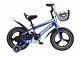 Kidisa Children's Boys Blue Bike Bicycle With Removable Stabilisers 14 Inch Uk