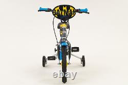 Kids Batman Bike Black Blue 14 Childrens Boys Bicycle with Removable Stabiliser