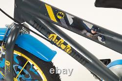 Kids Batman Bike Black Blue 14 Childrens Boys Bicycle with Removable Stabiliser