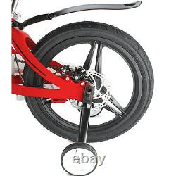 Kids Bicycle 18 frame Boys & Girls 5-7 Yrs Training Wheels Aluminium RED TR18