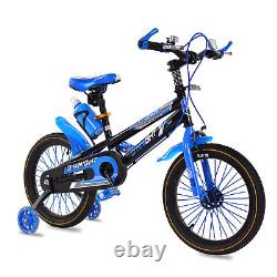 Kids Bike 12/14/16 inch Children Boys Blue Bicycle Cycling Removable Stabilisers