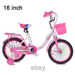 Kids Bike 12/14/16 inch Children Girls Pink Cycling Bicycle Removable Stabilizer