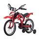 Kids Bike 12/16 Inch Moto Style Boys Girls Bicycle Cycling Removable Stabilisers