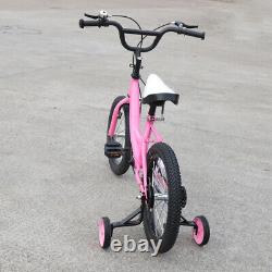 Kids Bike 16 Inch Children Girls Bicycle Cyclings Ride On Bike With Stabilisers
