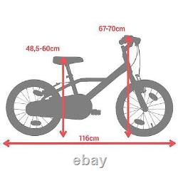 Kids Bike Bicycle BTWIN Robot Cycling 16 Inch With Chainguard Easy-Braking
