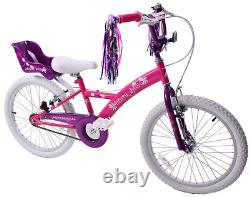 Kids Girls Bike Miami Miss 18 Wheel BMX Bicycle Pink Purple White Age 6+