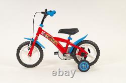 Kids Paw Patrol Bike Red 12 Chase Childrens Boys Bicycle with Fixed Stabiliser