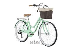 Ladies Heritage Bike Priory Classic Lifestyle 26 Wheel 16 Frame & Basket Mint