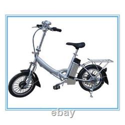 Lithium Battery 24v 10ah Electric Bicycle Bike Cycle Alloy Lockable Silver Fish