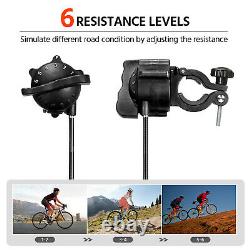 Magnetic Turbo Trainer Indoor Bike Trainer Stand for Road/Mountain Bicycle Black