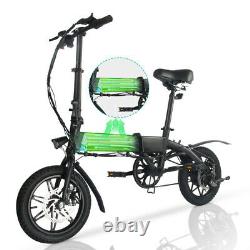 Megawheels EBike Electric Bicycle Folding Bike 250W Professional Commuter -BLACK