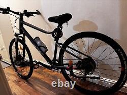 Mens Hybrid Bike Bicycle 10 Speed Lightweight Disc Brakes Cycling Riverside 900