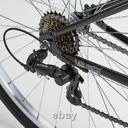 Mens Hybrid Bike Bicycle Riverside 6 Speed Steel Frame V-Brakes Cycling