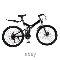 Mens Mountain Bike Mountaineer 26 Wheel 19 Frame Suspension 21-Speed Black