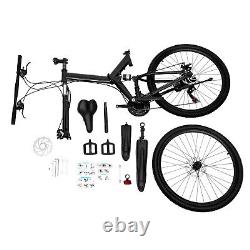 Mens Mountain Bike Mountaineer 26 Wheel 19 Frame Suspension 21-Speed Black