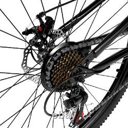 Mens Mountain Bike Mountaineer 26 Wheel 19 Frame Suspension 21-Speed Black