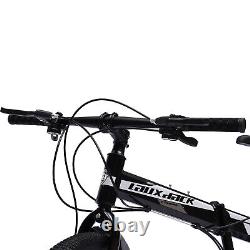 Mountain Bike 26 Wheel Adult Bicycle MTB 21 Speed Folding Bike Black& White