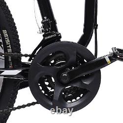 Mountain Bike 26 Wheel Adult Bicycle MTB 21 Speed Folding Bike Black& White