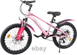 Mountain Girls Mountain Bike Pink 20 Inch Wheel Front Suspension 6 Speed 6-12yrs