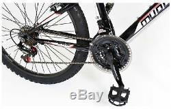 Muddyfox Prevail Hardtail 24 Inch Wheels 18 Speed Children's Boys Bike Black