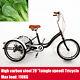New 20bicycle Single Speed With Basket Bicycle Adult Trike Tricycle 3-wheel Bike