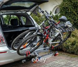 NEW 2 Bike Platform Cycle Carrier 45KG Load Carrier Bikes Tow Bar Hitch Mounted