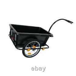 NEW! Bike Trailer Trolley with Coupling & Pneumatic Tyre 90L Cargo