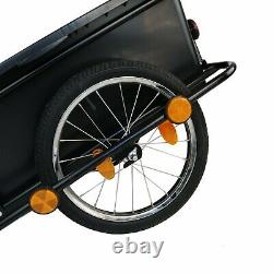 NEW! Bike Trailer Trolley with Coupling & Pneumatic Tyre 90L Cargo