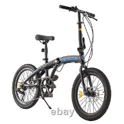 NEW Folding Bicycle 20 Inch Bikes Adults 7-Speed Variable Folding City Bicycle