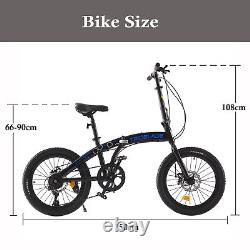 NEW Folding Bicycle 20 Inch Bikes Adults 7-Speed Variable Folding City Bicycle