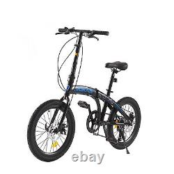 NEW Folding Bicycle 20 Inch Bikes Adults 7-Speed Variable Folding City Bicycle