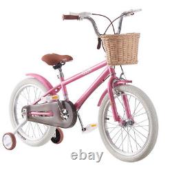 New 12/14/16/18/20inch Kids Bike Girl Pink Bicycle Cycling Removable Stabiliser