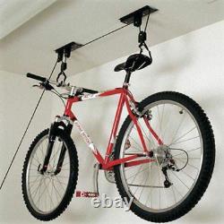New 20KG Bicycle Bike Ceiling Hanger Lift Pulley Hoist Garage Rack Storage Stand