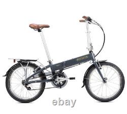 New Bickerton Argent 1707 City Folding Bike Cycle Size 20 In Dawn Grey 7 Speed