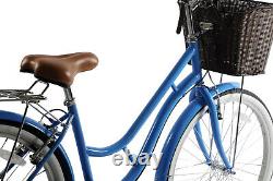 New Blue Dutch Womens City Shopping Bike 19 Wheel 19 Frame Bicycle No Basket