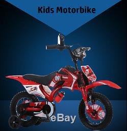New Kids/Children Boys/Girls Moto Bike Bicycle With Stabilizer 12'' 16'