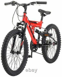 Piranha Atom 20 inch Wheel Size Kids Mountain Bike Red