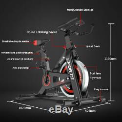 Pro Heavy Duty Exercise Bike Home Gym Sports Cycling Cardio Fitness LED Monitor