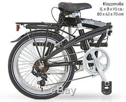 Prophete Alu-Rahmen 7-Gang-Shimano-Kettenschaltung City-Fahrrad Klappbar +Tasche