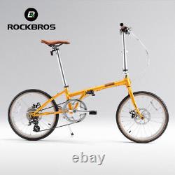 ROCKBROS 20 inch Folding Frame Bike Bicycle Chrome Molybdenum Steel Portable