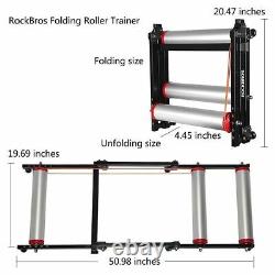 ROCKBROS MTB Road Bike Roller Trainer Stand Indoor Folding Trainer for 16-29